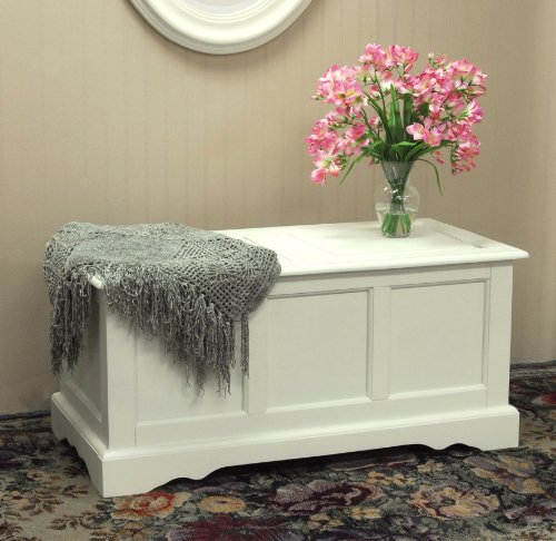 Carolina Chair & Table 4119 AP Camden Hardwood Blanket Chest, Antique Parchment