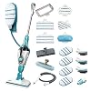 BLACK+DECKER FSMH1321JMD-QS Lavapavimenti a vapore STEAM-MOP 17 in 1, Sistema di Pulizia Guanto Steamitt, 1300 W, Sistema anticalcare, Generatore di Vapore Portatile