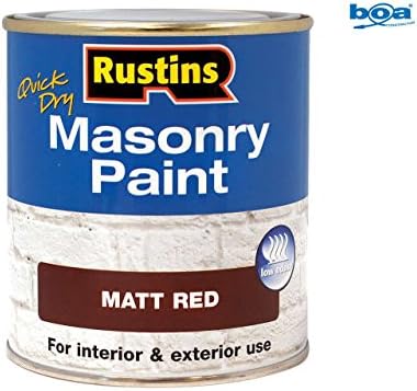Quick Dry Masonry Paint Red 500ml
