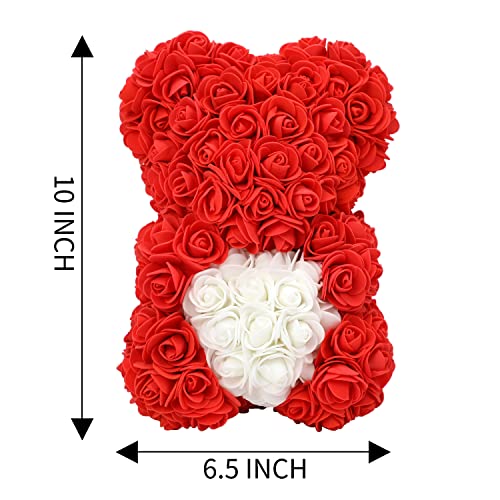 Rose Flower Bear Fully Assembled Rose Teddy Bear Over 300 Dozen