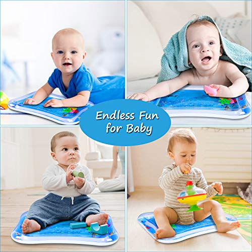 6 iBeleby+Inflatable+Tummy+Mermaid+Playmat