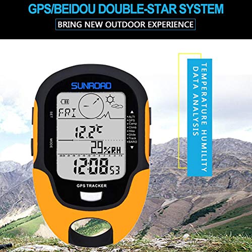 Alloet SUNROAD Multifunctional Electronic GPS Beidou System Altimeter with Compass