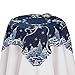 Collections Etc Snowy Night Christmas Town Table Linens, Square
