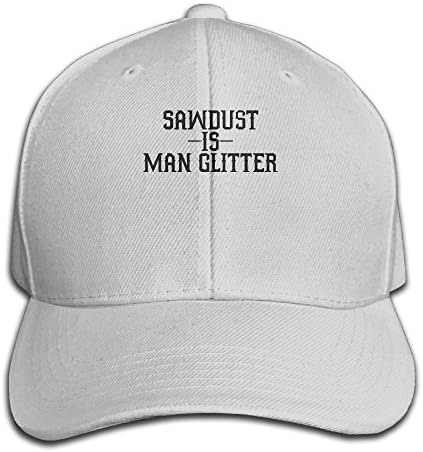 YY0X0XAD Hat Sawdust Is Man Glitter - Carpentry Beard Unisex Hip Hop Cap Baseball Hat Head-Wear Cotton Trucker Hats Ash