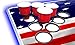 PartyPong 8-Foot Professional Beer Pong Table w/Cup Holes, LED Lights & Pong Balls - America Edition
