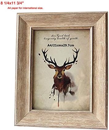 leyoubei 8 1/4x11 3/4"File frame photo frame for desktop or wall glass front for Wedding Family Love Baby -A4 paper for international size (light brown)