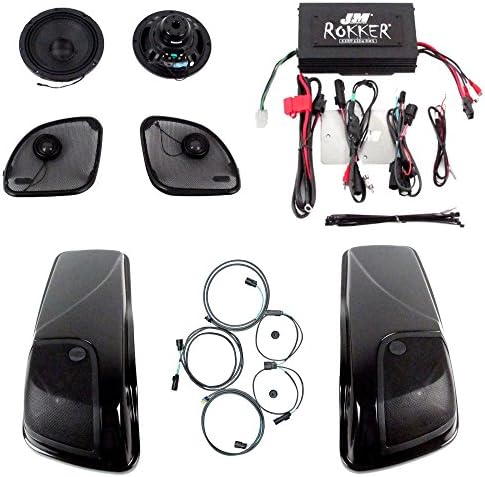 J&amp;M Rokker XXR Four Speaker with Saddlebag Lids and 630W Amplifier Kit for 2015 and Newer Harley-Davidson Road Glide models - HC-630XXR-RGLID15