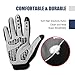 Outdoor Sports Bicycle Gloves, Full Finger Motorcycle Motorbike Riding Mesh Glove Warm Protection Windproof Racing Fashion Anti-slip Breathable Summer Winter