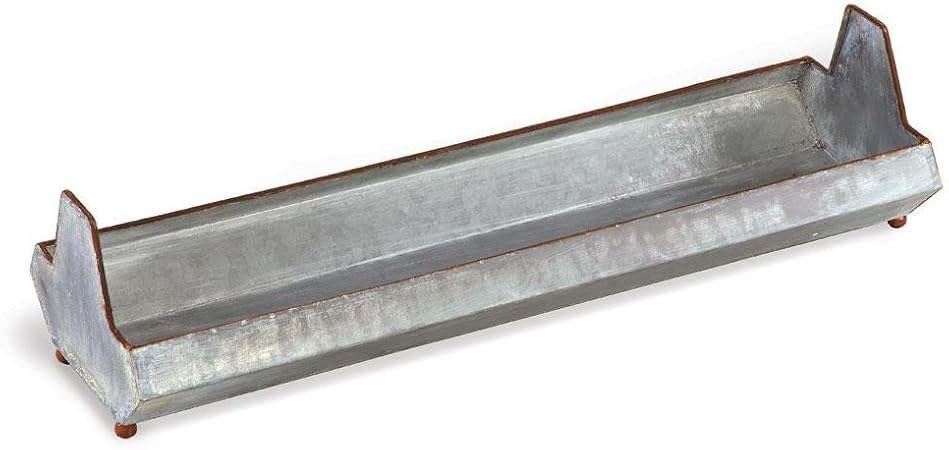 Amazon Com 24 Chicken Feeder Trough Galvanized Zinc Garden