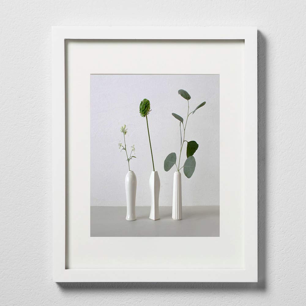 WOOD MEETS COLOR Picture Frames with Really Glass Photo Frames Set of 11 Wall Mounting Collage Frames Eco-Friendly Family Photo Frame (White)