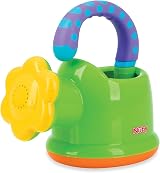 Nuby Fun Watering Can Baby Bath Toy Easy Hold Handle Green 6+ Months