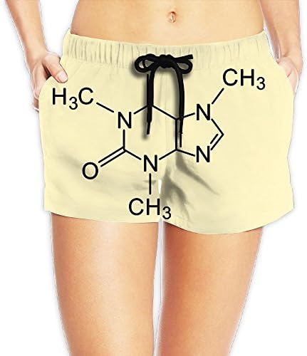 Caffeine Chemical Formula Women's Beach Shorts Pants | Shorts Casual Shorts Summer Beach Shorts