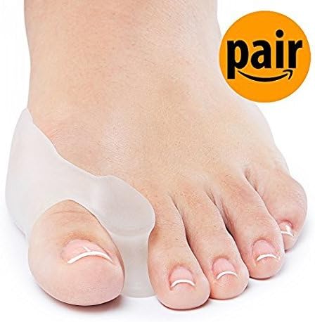 Etechwork-Gel Big Toe Bunions Corrector Relief -Toe Separators Bunions Treatment Spacers-Toe Straightener Strecher and Spreader for Toe Bunions Pain Relief (1-Pair)