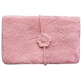 iEFiEL Newborn Baby Crochet Knit Mohair Wrap Cloth with Flower Headdress