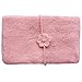 iEFiEL Newborn Baby Crochet Knit Mohair Wrap Cloth with Flower Headdress (Pink)