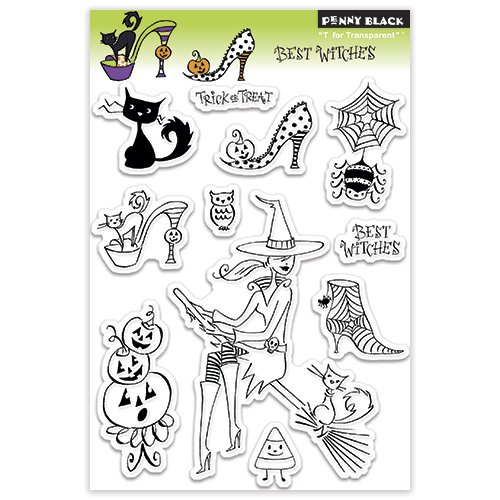 Penny Black 30-131 Best Witches Clear Stamp