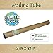 Earth Hugger 2 Inches x 24 Inches Kraft Mailing Tube, Pack of 12 (37021-EH)