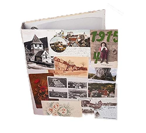 ak-schwarzmann Postcard Album Postcard Album Collector's Folder (No. AP3) with 25 Sleeves No. PK4L for up to 200 Old and New Cards Photos