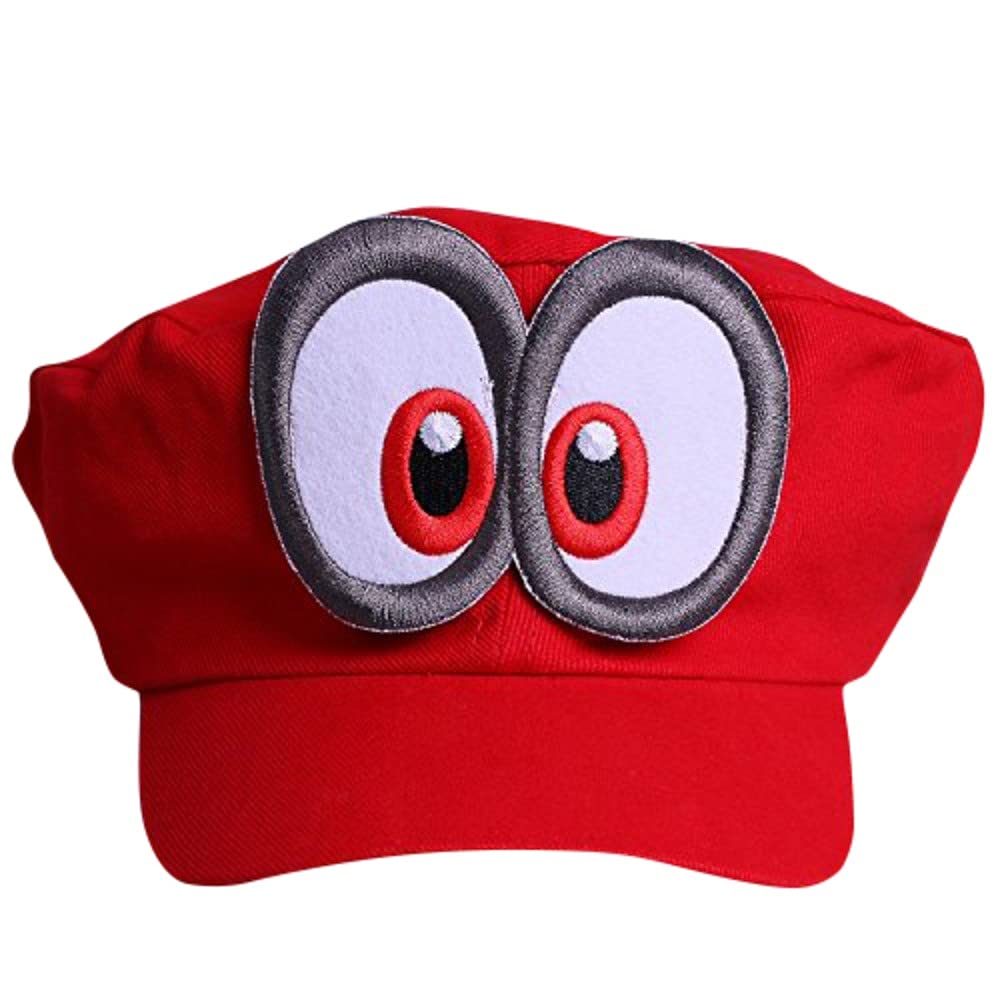 Super Mario Odyssey Hat - Costume for Adults & Kids - Perfect for Carnival & Cosplay - Eyes