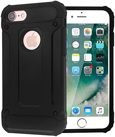 iPhone 7 Case, Farsic Full-body Rugged Holster Case for Apple iPhone 7 (2016 Release), Unicorn Beetle PRO Series - Retail Package (Black/Black)