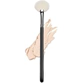Ksvsonrvi Highlighter Brush Fan Brush for Face Highlighting, Buffing and Blending With Powder Cream, Blusher Highlighter Applicator Makeup Tool