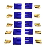 Generic Male/Female EC3 Style Connector w/3.5mm Gold Bullet Plug(pack of 5 pairs )