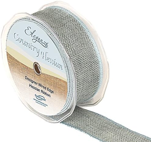 Eleganza Wired Country Hessian 38mm x 10m Lt. Blue No.25