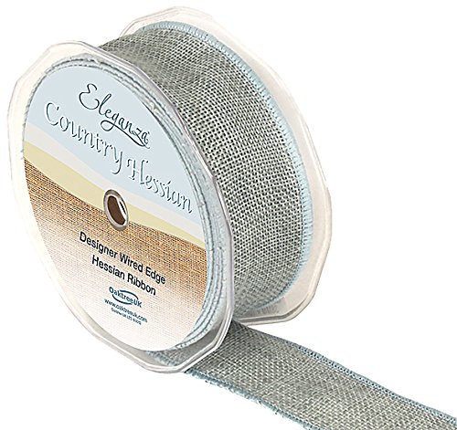 Eleganza Wired Country Hessian 38mm x 10m Lt. Blue No.25