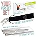 Chefast Stainless Steel straw - 3x2 Combo Kit - Reusable Drinking Straws for Everything From 30 oz Yeti Tumbler to Thick Smoothies - Cleaning Brushes, Long Case, and Silicone Rings Included