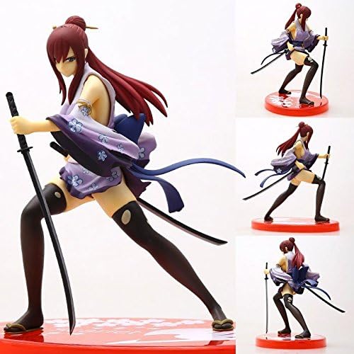 Fairy Tail Elza Scarlet Battle Ver. 1/7 Scale 20cm PVC Figure Collectible Model Toys