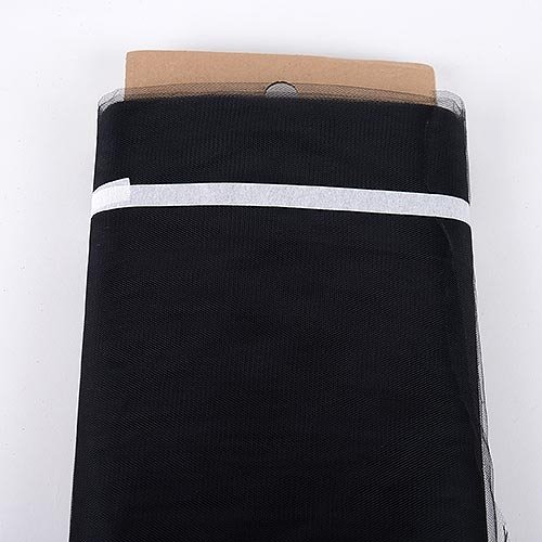 Ben Collection 54 Inch Tulle Fabric Bolt 40 Yard Wedding Bridal (Black)
