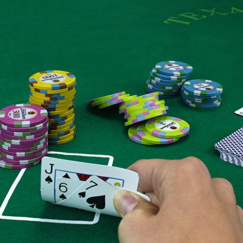 Claysmith Gaming 750ct Showdown Poker Chip Set in Aluminum Carry Case, 13.5-Gram Heavyweight Clay Composite