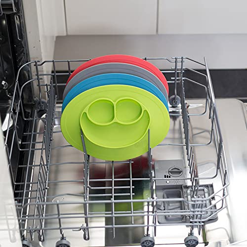 ezpz Mini Mat (Gray) 100 Silicone Suction Plate with Builtin