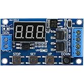 Programmable Cycle Timer Relay Module Digital LED Display DC5V to 30V Delay Switch Controller for Automation DIY