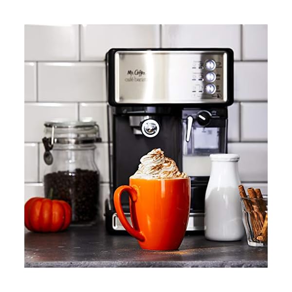 Mr. Coffee Espresso and Cappuccino Maker Café Barista , Silver Uptime Coffee