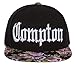 Gravity Threads Mens Compton Hat - Los Angeles City Snapback Cap, Black/Floral