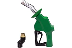MENAITEK Automatic Shut Off Fuel Nozzle Kit.Includes a 1" NPT Fuel Pump Handle with a convenient 360° Hose Swivel and a 1-3/16" Spout designed for a 32 gpm Flow Rate for Gasoline, Diesel, and Kerosene