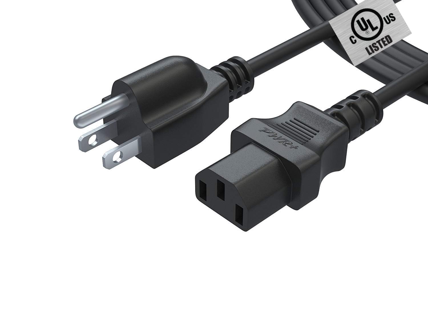 Photo 1 of 12Ft Extra Long 3 Prong Amp Tv AC Power Cord Cable for Samsung Dell Viewsonic Sony Vizio Dynex Lg AOC BenQ Toshiba Panasonic Philips Tv, ION Block Rocker, Guitar Amp, Job Rocker, Explorer UL Listed