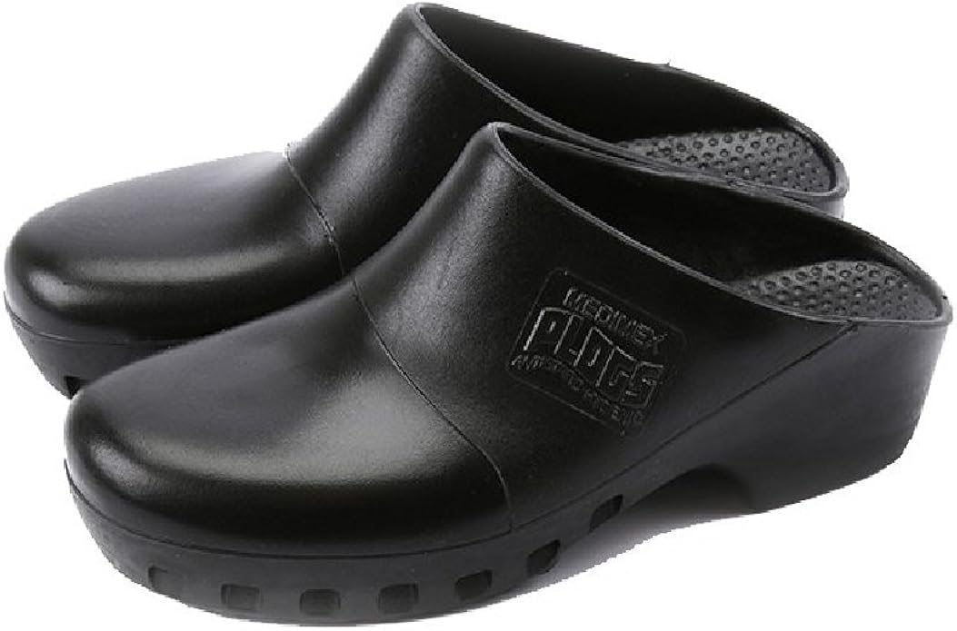GE Healthcare Medi plogs Clogs OP Scarpe Giardino Spiaggia, Nero (nero