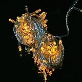 Yellow LED Holiday Party String Light for Room Garden Home Christmas Party Festival Decoration (100 Led, 10M)