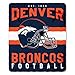Northwest NFL Denver Broncos Unisex-Adult Fleece Throw Blanket, 50