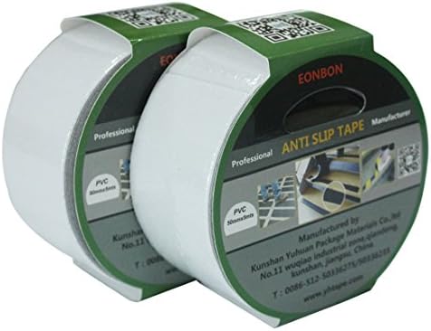 EONBON - 2 Inch x 5 Meter (16.4 Feet); Transparent Non Skid Safety Grip Tape, Anti Slip Tape For Stairs, Steps Anti Skid Treads Tape, Safety Adhesive Tape