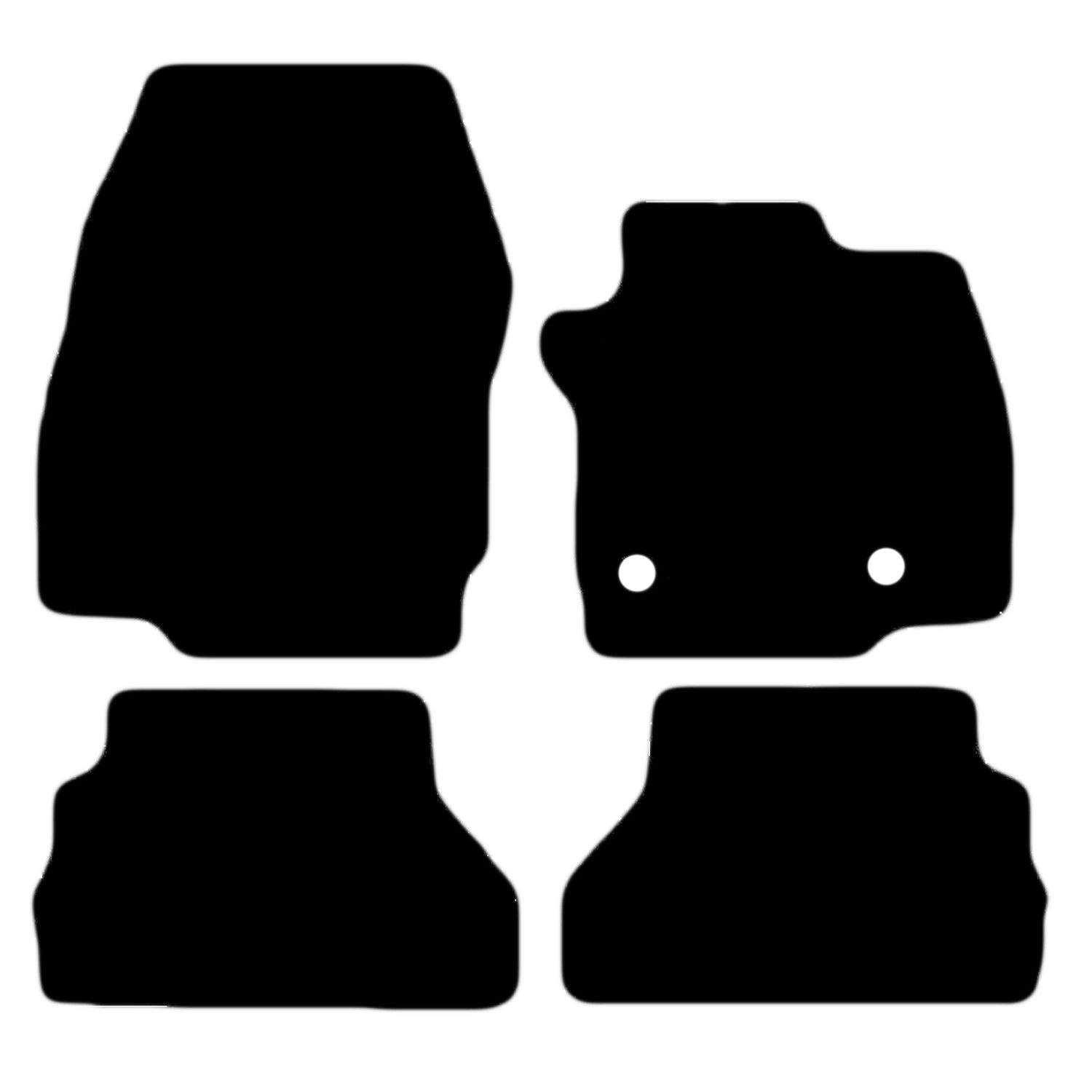 Carsio Carpet Car Mats For Ford B Max 2012 to 2015 4 Piece Set Tailored Fit Floor Mat Complete Accessory Black Custom Fitted - All Weather, Anti-Slip Backing & Black Trim