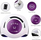 Professional 120W LED Gel Nail Lamp Dryer 4 Timer Settings White view 8