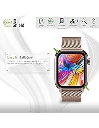 Protector de pantalla para Apple Watch Series 4 (1.575 in) [fácil instalación] (6 unidades), IQ Shield LiQuidSkin Protector de pantalla para Apple Watch Series 4 (1.575 in) HD Clear Antiburbujas