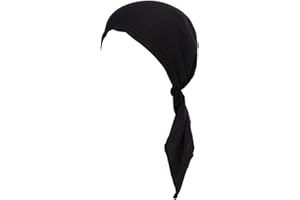 DANCMOLLY Summer Chemo Scarf Lightweight Silky Beanie Ruffle Cap Cancer Headwear for Womens