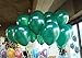Lokman 12 Inch Metallic Dark Green Balloons, Mother's day Easter Day Balloons, Party Suppiles for Birthday, Baby Shower, Wedding, Halloween, Christmas, 100 Piece