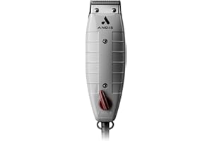 Andis 04685 Professional Outliner ll Square Blade Beard Trimmer - Blade Zero Gapper, Carbon Steel Blade - Grey