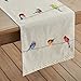 Maison d' Hermine Table runner 100% Cotton Double Layer Table Runners 72 inches long Decorative for Home Kitchen Dining Party Wedding Bridal Shower Spring Summer (Birdies On Wire, 14.50