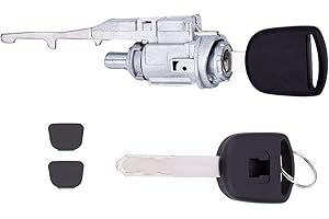 YOUYIEN Ignition Switch Lock Cylinder (2 Keys). Fit for Honda Acura Accord Odyssey Element Civic CR-V CR-Z MDX RDX TSX ZDX TL.Replaces Part # 06351-TE0-A11.